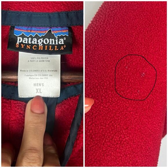 Vintage 90s Y2K Patagonia Synchilla Snap-T Pullover Fleece Jacket Mens XL - Picture 4 of 9